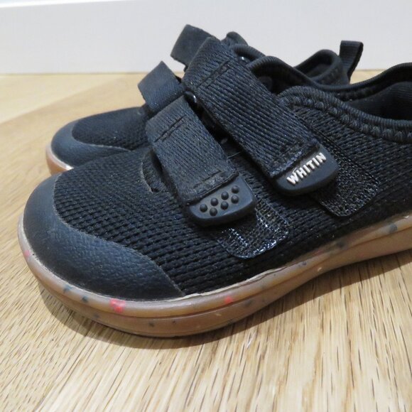 WHITIN Barefoot Toddler Sneaker Shoes in Black Breathable Mesh Outdoor Casual - Picture 2 of 10